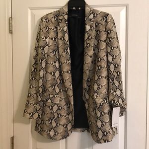 Zara snakeskin blazer